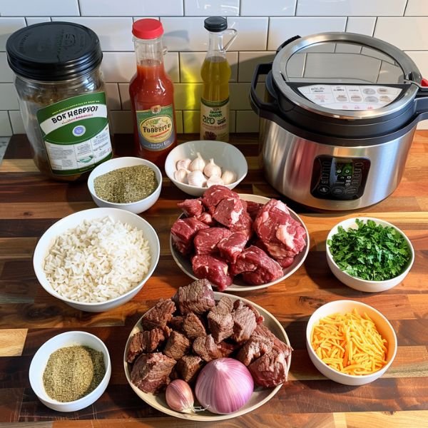 Beef and Rice Instant Pot