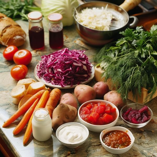 Borscht Soup Russian Recipe
