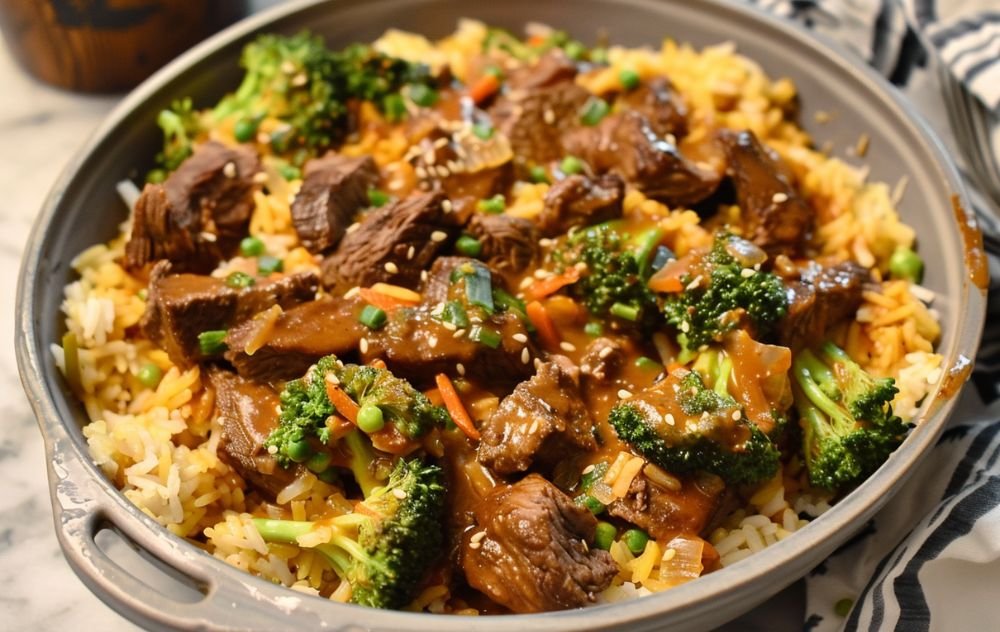 beef broccoli and rice