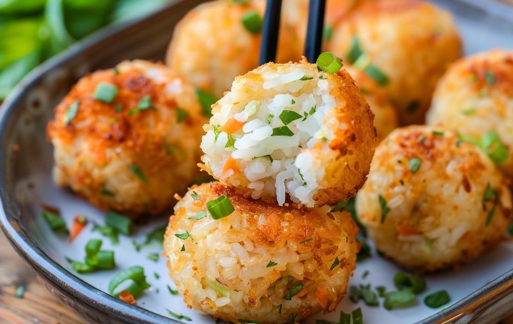 cheesy rice balls