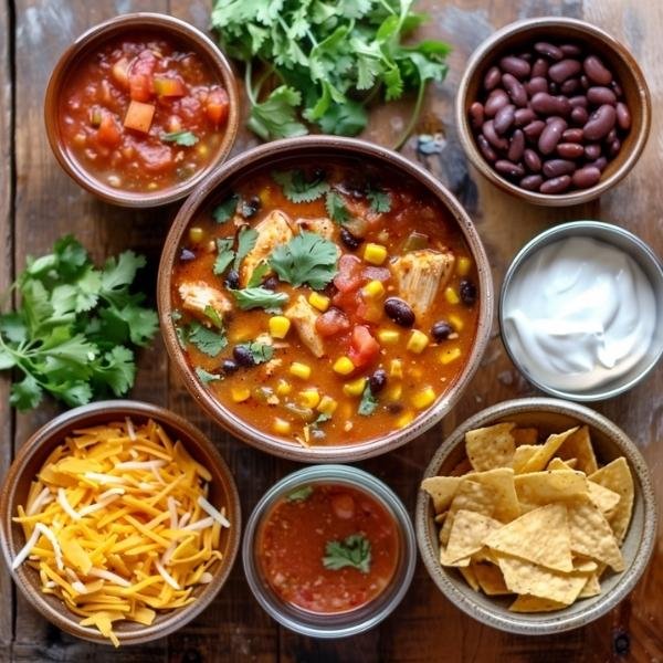Crock Pot Chicken Enchilada Soup recipe