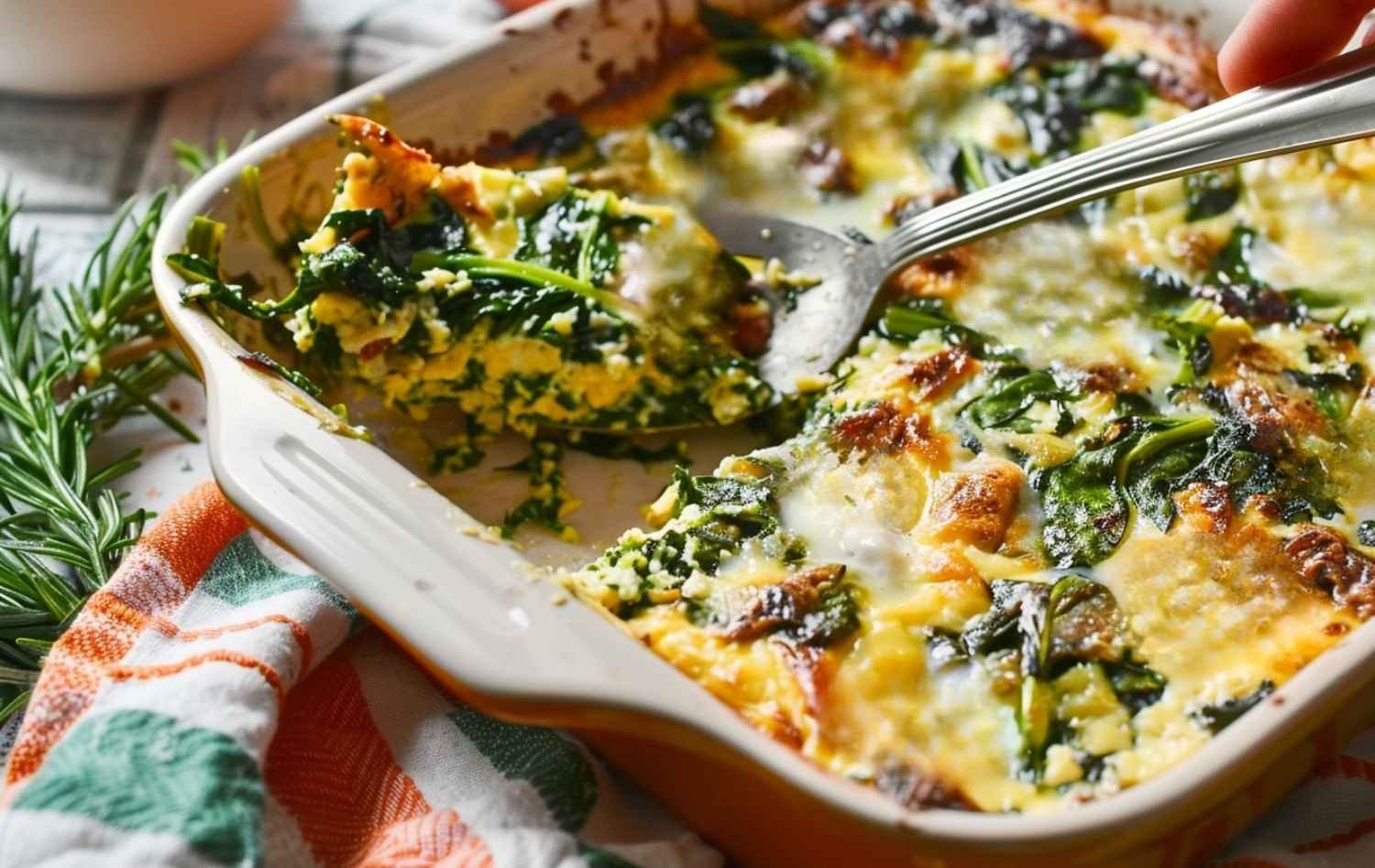 Egg and Spinach Casserole