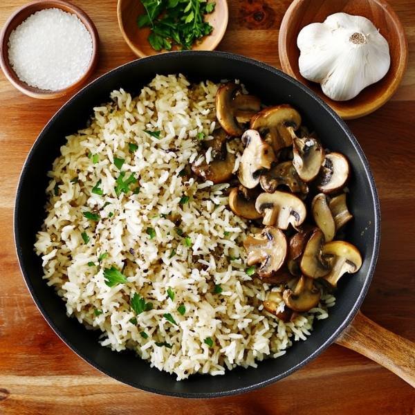 Mushroom Rice Pilaf recipe