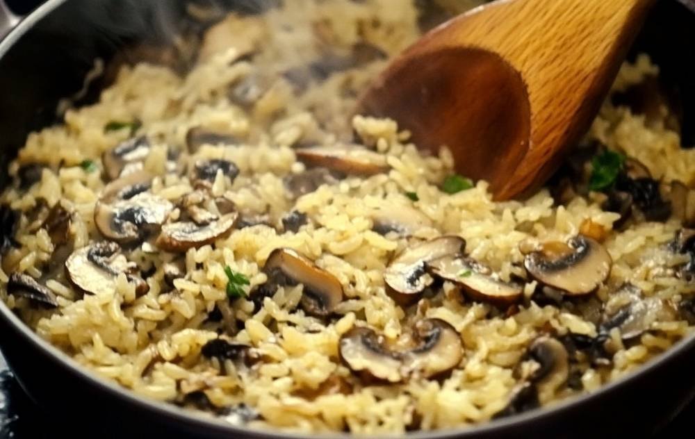 Mushroom Rice Pilaf