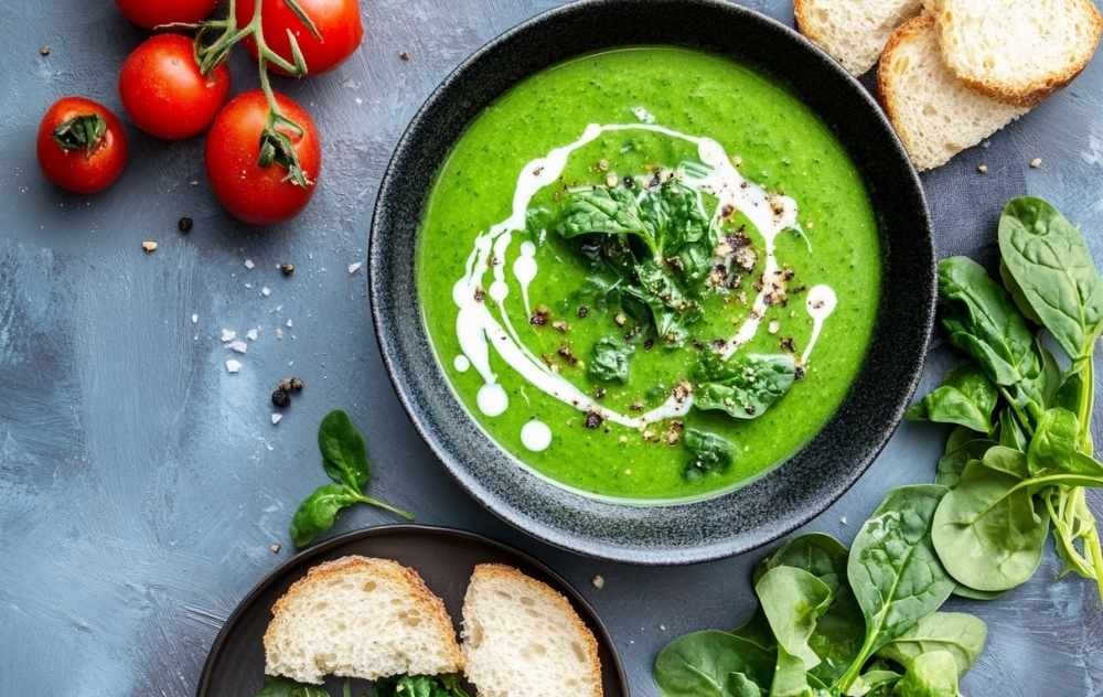 Spinach soups