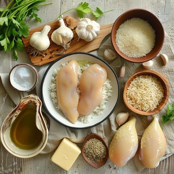 Rice and Gravy with Chicken Recipe